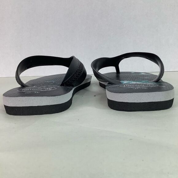NWOT! Havaianas Batman Flip Flops Black Teal Boys Water Sandals Sz 2Y/EUR 33/34 - Picture 3 of 9
